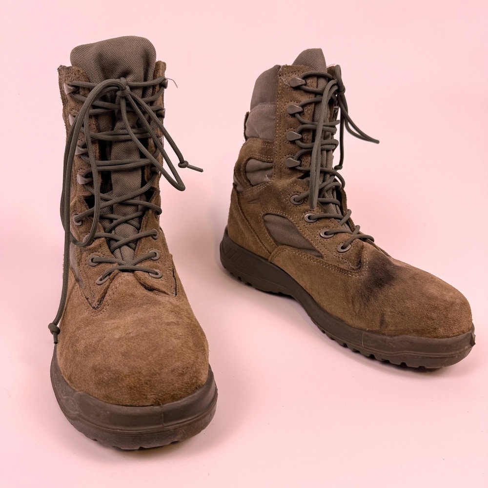 Belleville 610ST Steel Toe Combat Boots Mens 9.5 R Sage Green Tactical Military